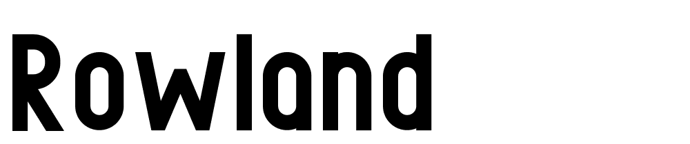 rowland font family download free