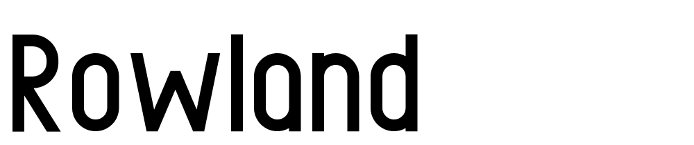 Rowland font family download free