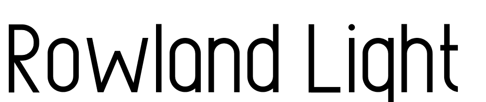 Rowland-Light font family download free