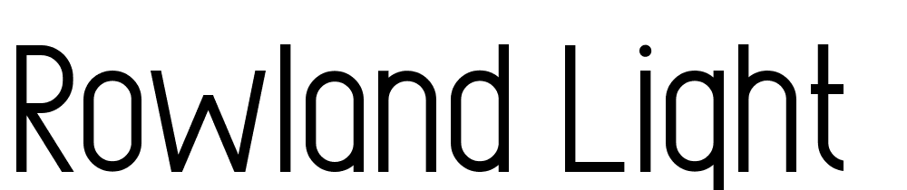 Rowland-Light font family download free