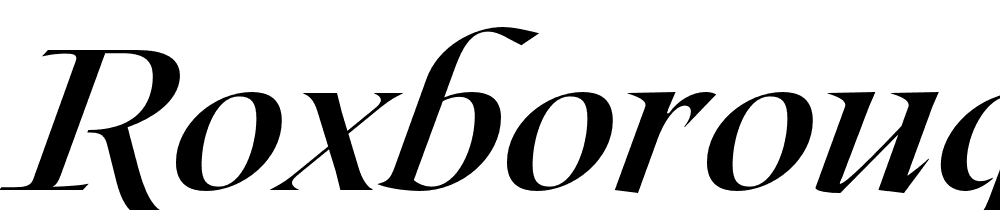 Roxborough Cf font family download free