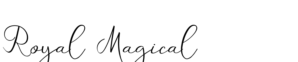 Royal Magical font family download free