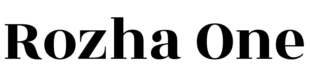 Rozha-One-Regular font family download free