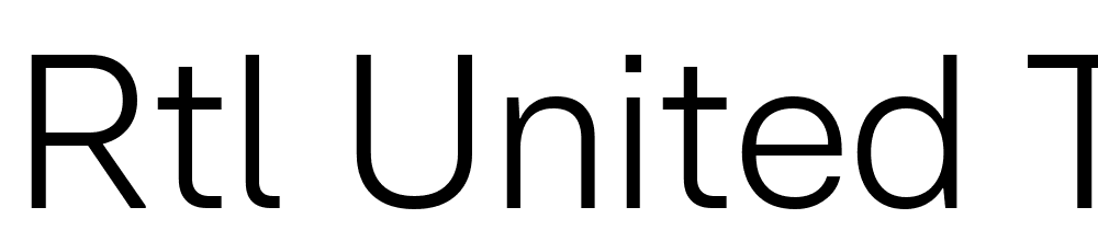 RTL-United-Text-Light font family download free