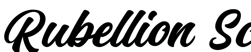 Rubellion Script FREE Personal font family download free