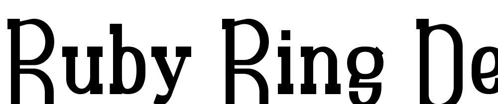 Ruby-Ring-Demo-Condensed font family download free