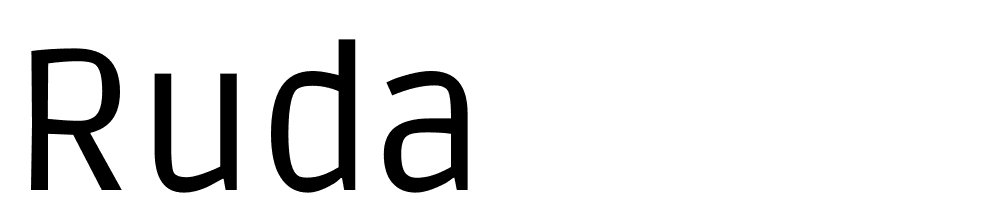 Ruda font family download free