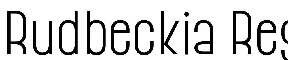 Rudbeckia-Regular font family download free