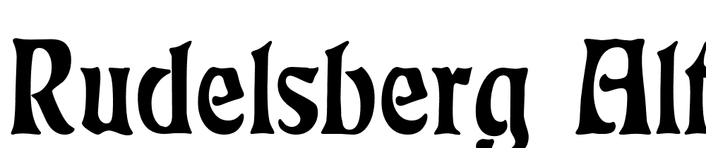 Rudelsberg-Alternate font family download free