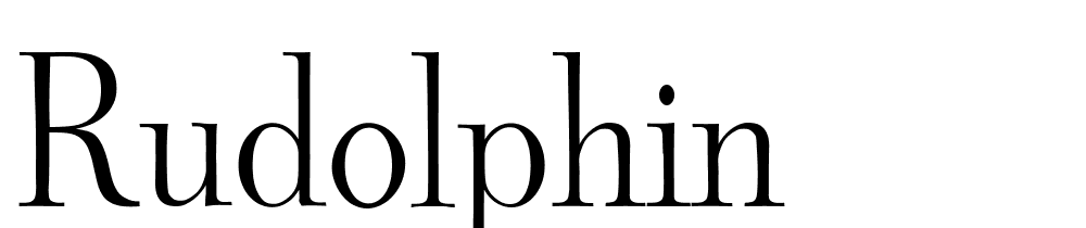 Rudolphin font family download free