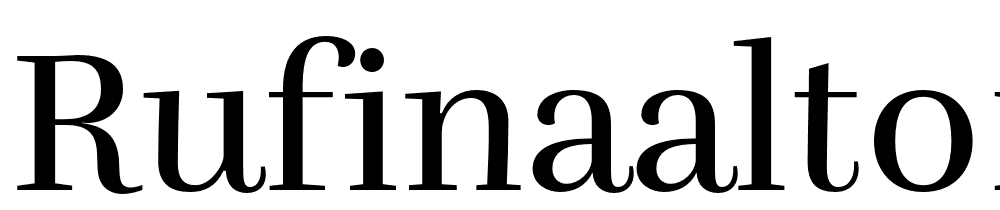 RufinaALT01 font family download free