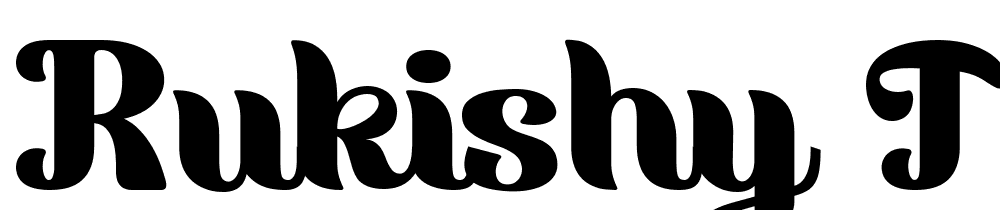 rukishy-trial font family download free