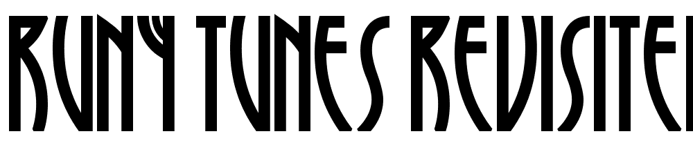 Runy Tunes Revisited NF font family download free