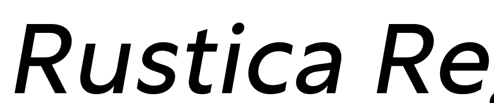 Rustica-Regular-Italic font family download free