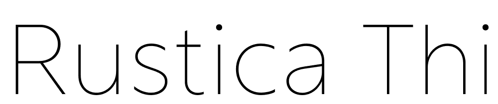 Rustica-Thin font family download free