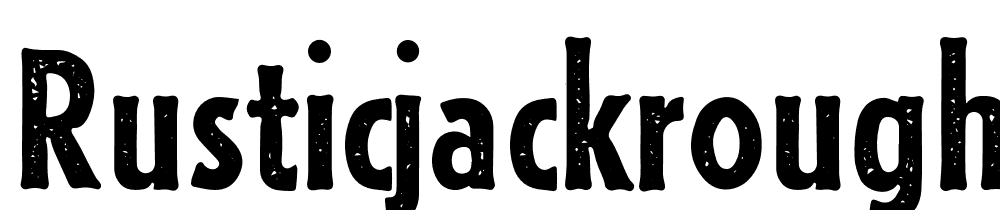 RusticJackRough font family download free