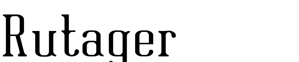 Rutager font family download free