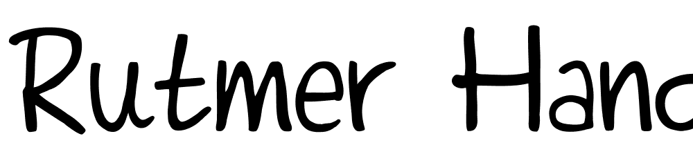 Rutmer Hand font family download free