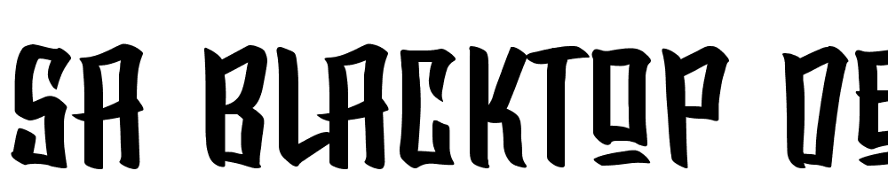 SA-BlackTop-DEMO font family download free