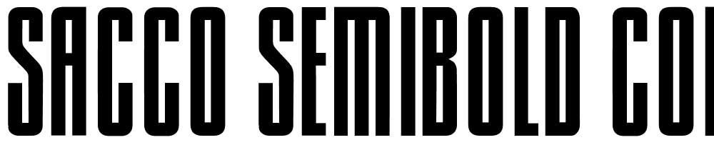 Sacco-SemiBold-Condensed font family download free