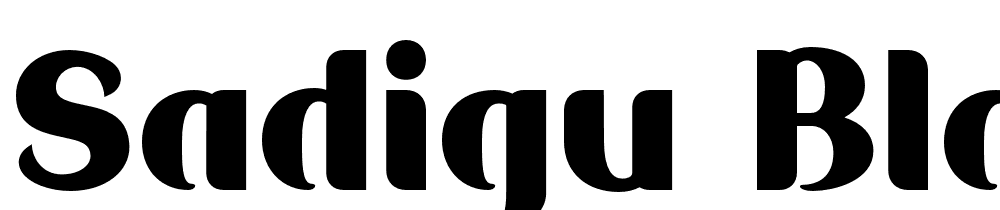 Sadigu-Black font family download free