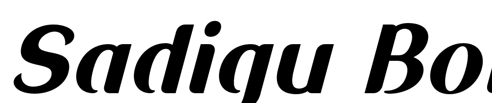 Sadigu-Bold-Slanted font family download free