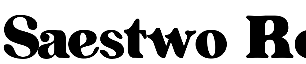 Saestwo-Regular font family download free