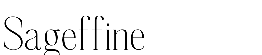 sageffine font family download free