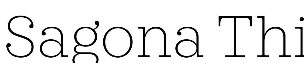 Sagona Thin Regular font family download free