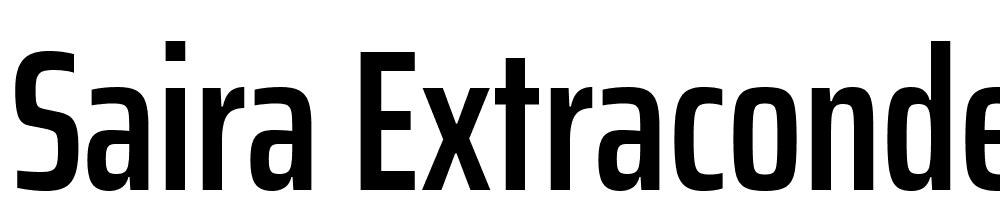 saira-extracondensed font family download free