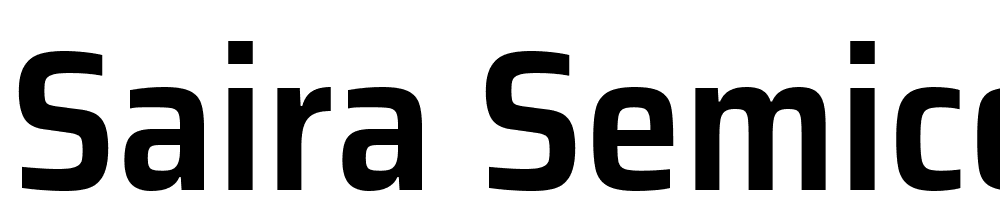 Saira-SemiCondensed-SemiBold font family download free