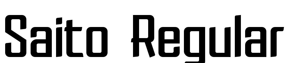 Saito-Regular font family download free