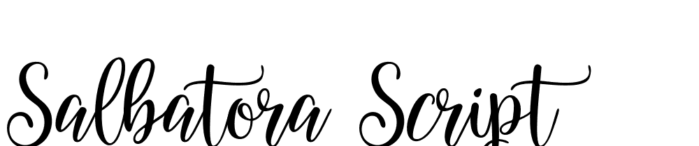 Salbatora Script font family download free