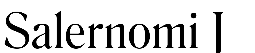 Salernomi-J font family download free