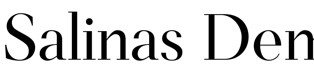 Salinas-Demo font family download free