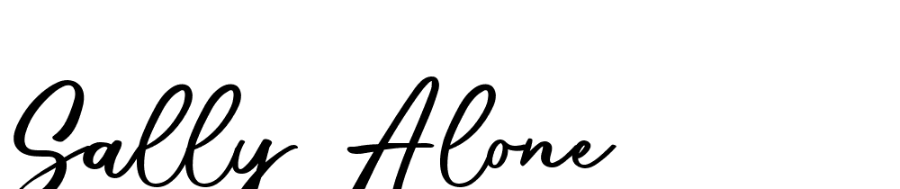 Sally-Alone font family download free