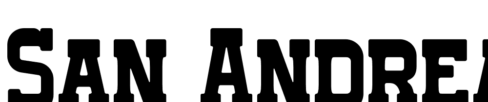 SAN ANDREAS font family download free