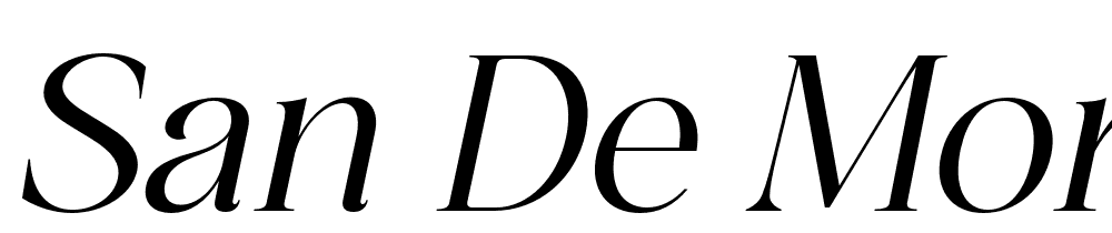 San De More font family download free