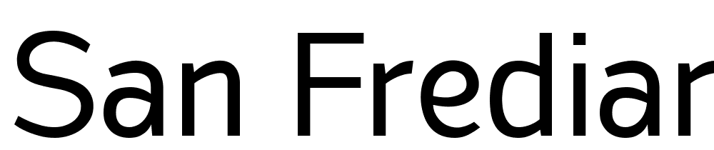 San-Frediano font family download free