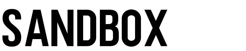 SANDBOX font family download free