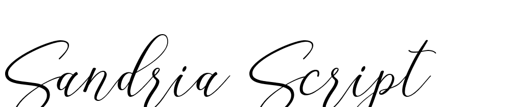 Sandria Script font family download free