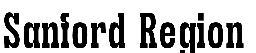 Sanford Region font family download free