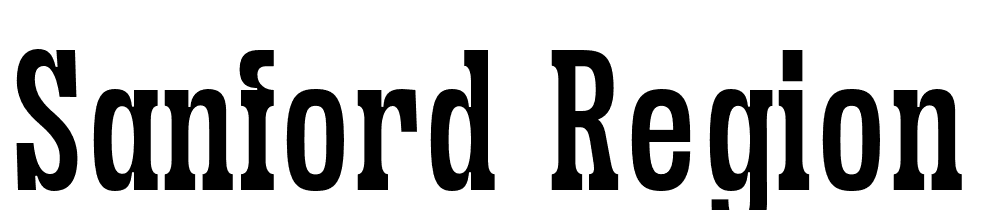 Sanford Region font family download free