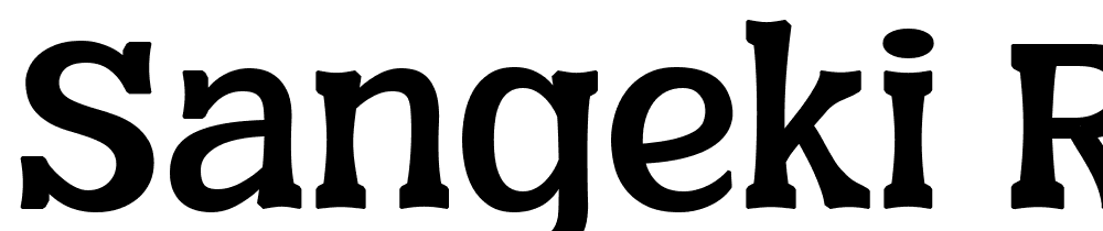 Sangeki-Regular font family download free