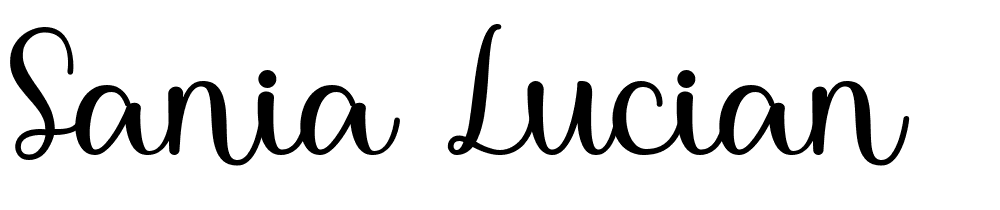 Sania-lucian font family download free