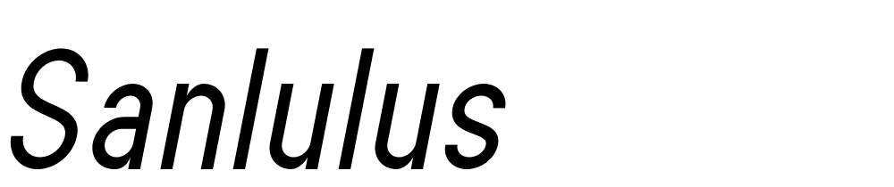 sanlulus font family download free