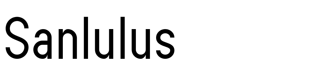 Sanlulus font family download free