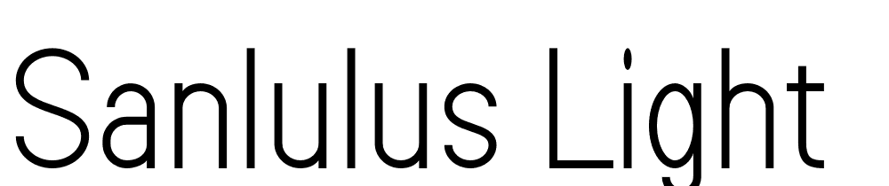 Sanlulus-Light font family download free