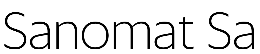 Sanomat-Sans-XLight font family download free