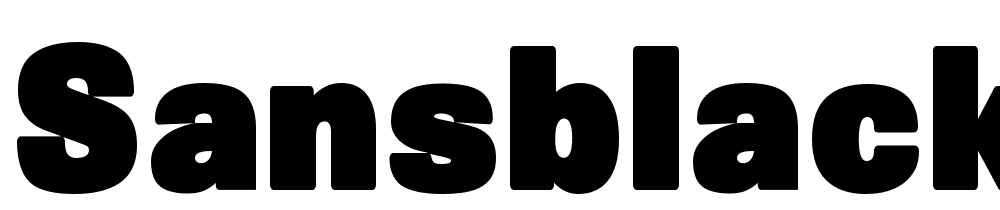 SansBlack font family download free